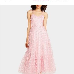 Elegant Pink Sleeveless Dress